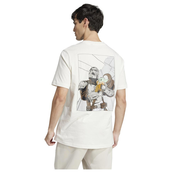 Adidas Ανδρική κοντομάνικη μπλούζα x Star Wars The Mandalorian Back Print Tee Adidas Ανδρική κοντομάνικη μπλούζα x Star Wars The Mandalorian Back Print Tee
